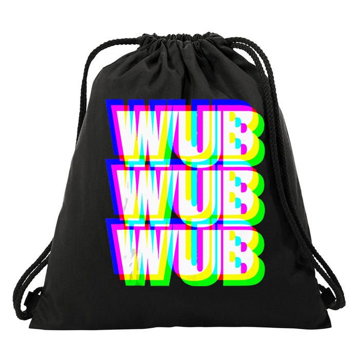 Wub Wub Wub Dubstep Techno Rave EDM Music DJ Festival Raver Drawstring Bag