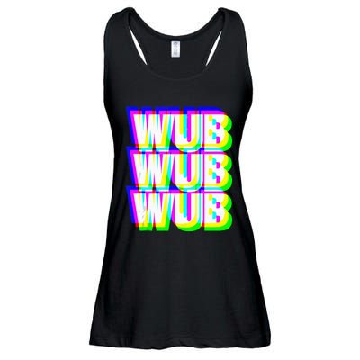 Wub Wub Wub Dubstep Techno Rave EDM Music DJ Festival Raver Ladies Essential Flowy Tank