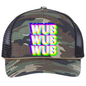 Wub Wub Wub Dubstep Techno Rave EDM Music DJ Festival Raver Retro Rope Trucker Hat Cap