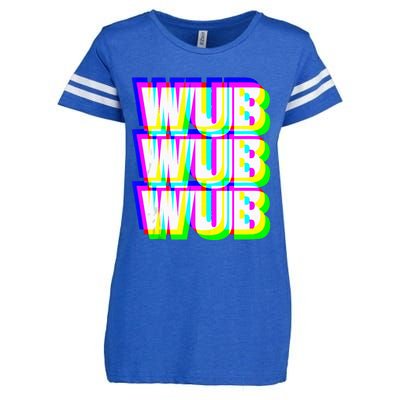 Wub Wub Wub Dubstep Techno Rave EDM Music DJ Festival Raver Enza Ladies Jersey Football T-Shirt