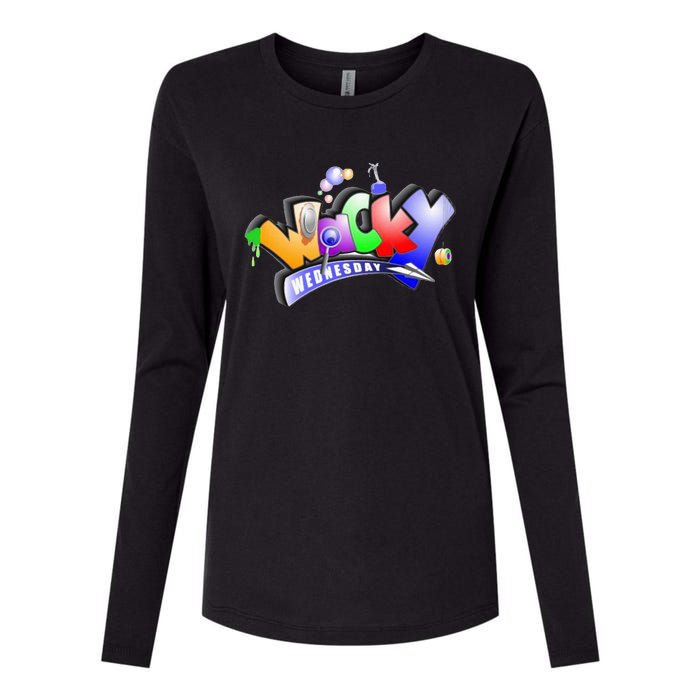 Wacky Wednesday Womens Cotton Relaxed Long Sleeve T-Shirt