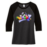 Wacky Wednesday Women's Tri-Blend 3/4-Sleeve Raglan Shirt