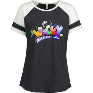 Wacky Wednesday Enza Ladies Jersey Colorblock Tee