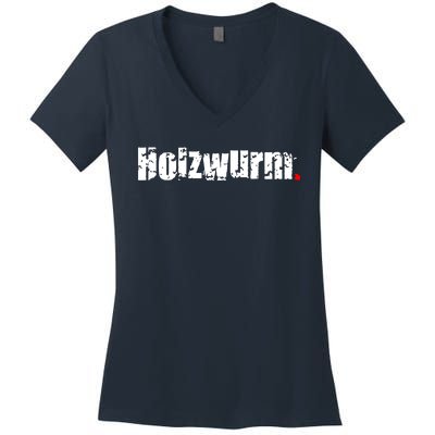 Wood Worm Women's V-Neck T-Shirt