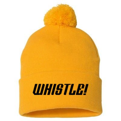 Whistle Whistle Pom Pom 12in Knit Beanie