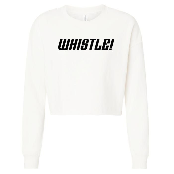 Whistle Whistle Cropped Pullover Crew