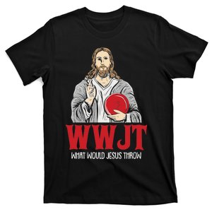 WWJT What would Jesus throw Frisbee disc golf sport T-Shirt