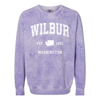 Wilbur Washington Wa Vintage Athletic Colorblast Crewneck Sweatshirt