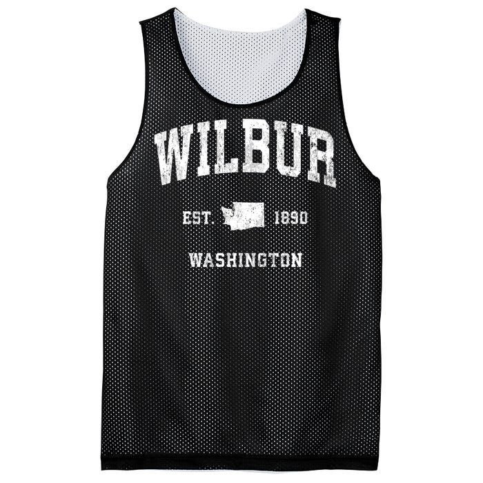 Wilbur Washington Wa Vintage Athletic Mesh Reversible Basketball Jersey Tank