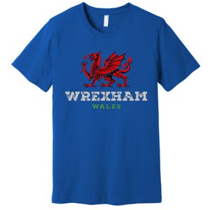 Wrexham Wales Welsh Dragon Flag Premium T-Shirt