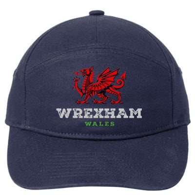 Wrexham Wales Welsh Dragon Flag 7-Panel Snapback Hat