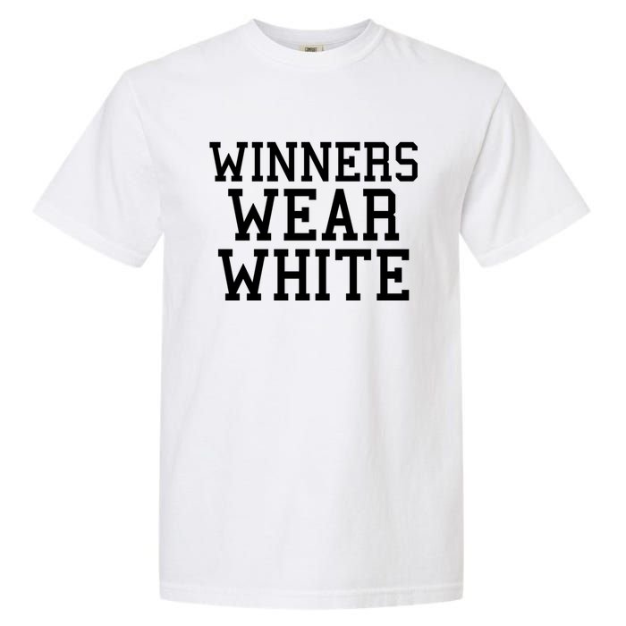 Winners Wear White Color War Camp Team Game Competition Garment-Dyed Heavyweight T-Shirt