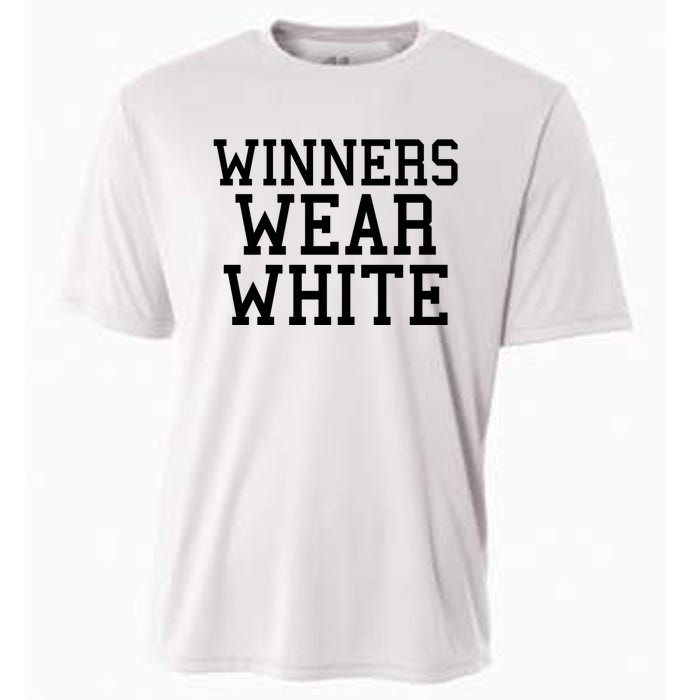 Winners Wear White Color War Camp Team Game Competition Cooling Performance Crew T-Shirt