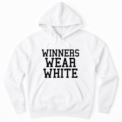 Winners Wear White Color War Camp Team Game Competition Hoodie