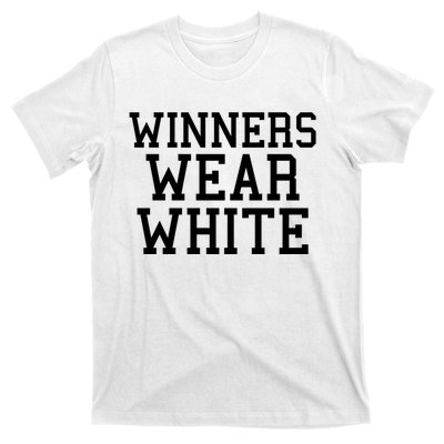 Winners Wear White Color War Camp Team Game Competition T-Shirt