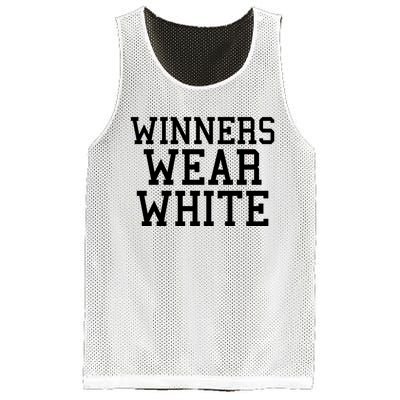 Winners Wear White Color War Camp Team Game Competition Mesh Reversible Basketball Jersey Tank