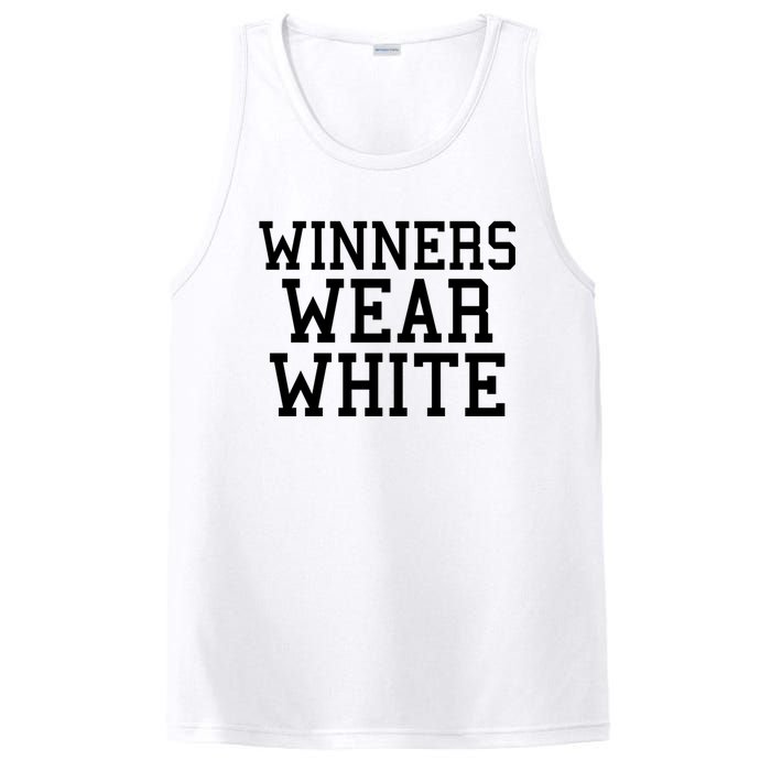 Winners Wear White Color War Camp Team Game Competition PosiCharge Competitor Tank