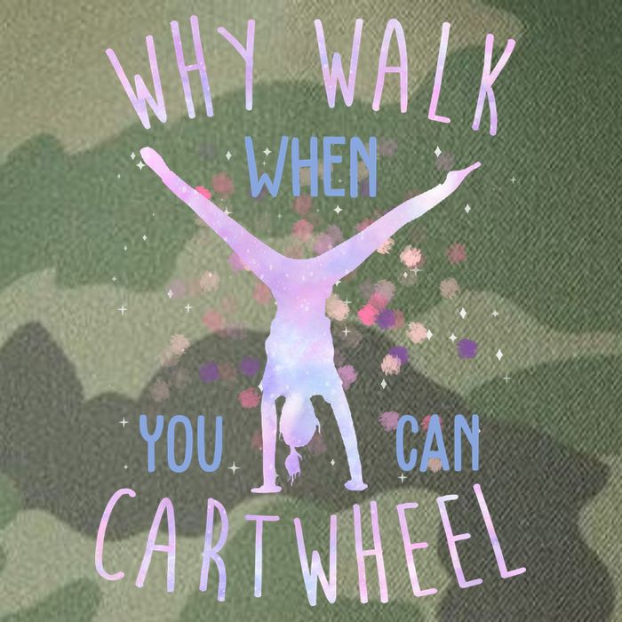 Why Walk When You Can Cartwheel Gymnastic Legacy Tie Dye Trucker Hat