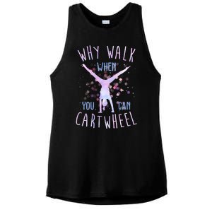 Why Walk When You Can Cartwheel Gymnastic Ladies PosiCharge Tri-Blend Wicking Tank