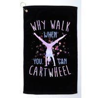 Why Walk When You Can Cartwheel Gymnastic Golf Towel