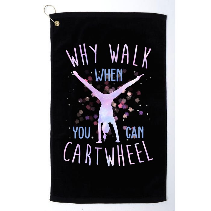 Why Walk When You Can Cartwheel Gymnastic Golf Towel