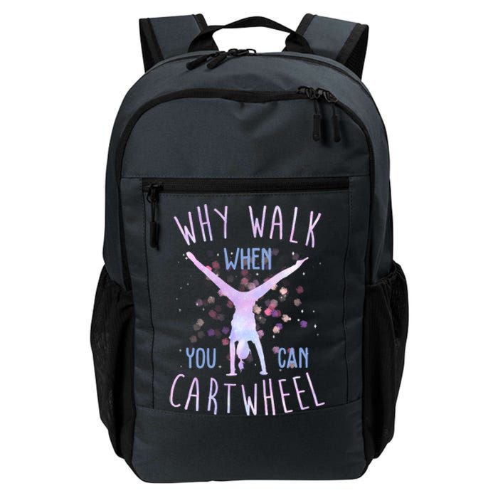 Why Walk When You Can Cartwheel Gymnastic Daily Commute Backpack