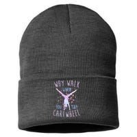 Why Walk When You Can Cartwheel Gymnastic Sustainable Knit Beanie