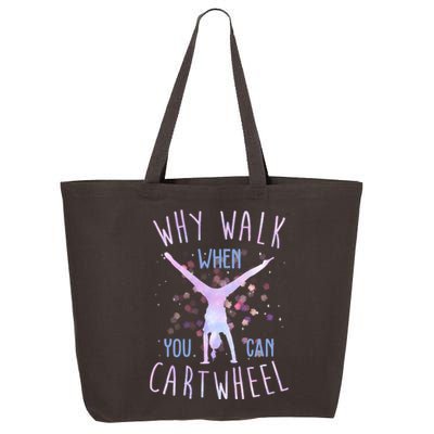 Why Walk When You Can Cartwheel Gymnastic 25L Jumbo Tote