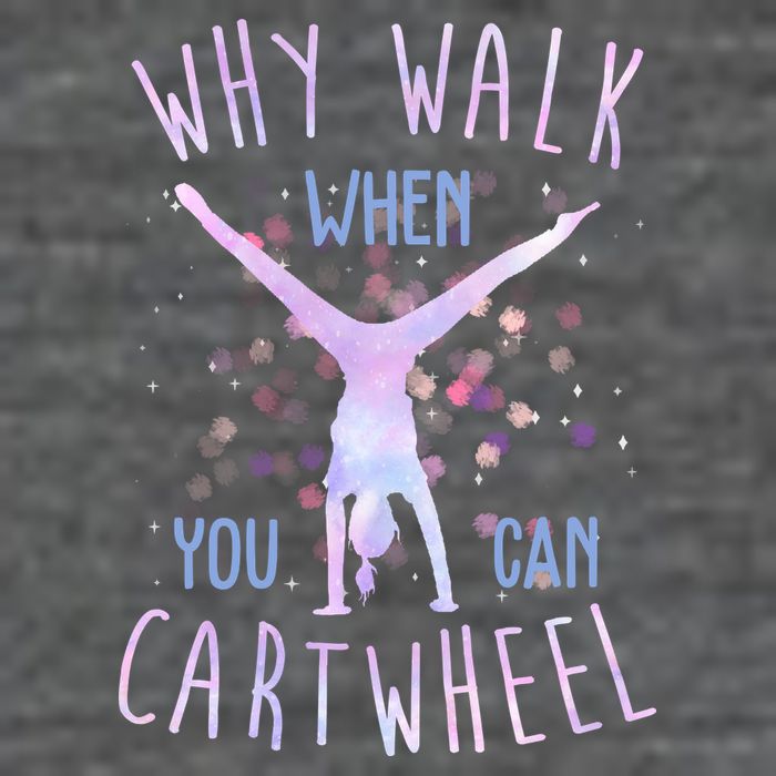 Why Walk When You Can Cartwheel Gymnastic Baby Bodysuit