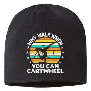 Why Walk When You Cartwheel Gymnastics Sustainable Beanie