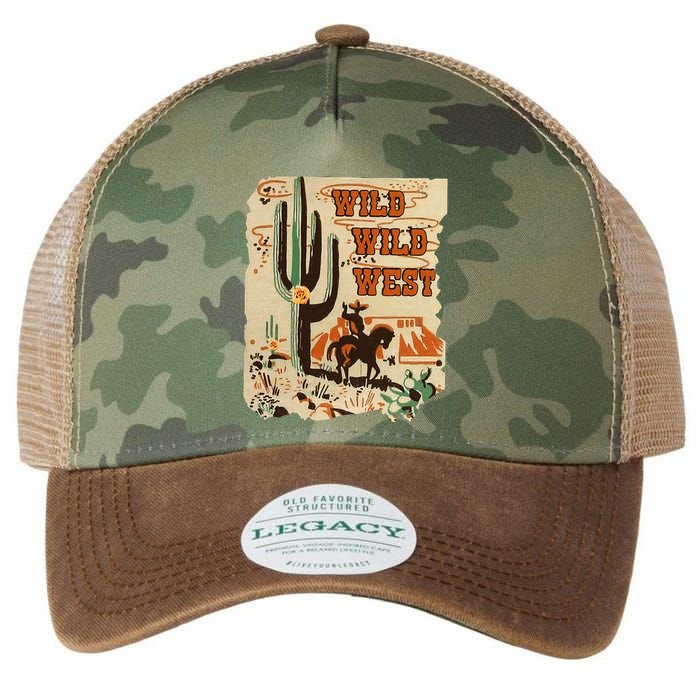 Wild Wild West Western Life Southwest Desert Vibes Cactus Legacy Tie Dye Trucker Hat