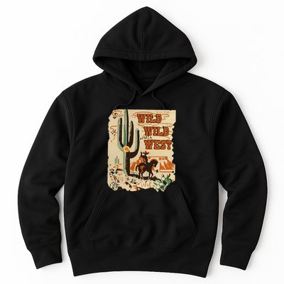 Wild Wild West Western Life Southwest Desert Vibes Cactus Hoodie
