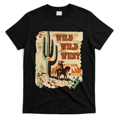 Wild Wild West Western Life Southwest Desert Vibes Cactus T-Shirt
