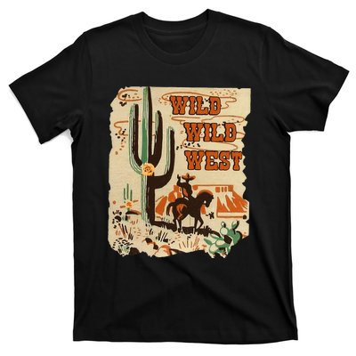 Wild Wild West Western Life Southwest Desert Vibes Cactus T-Shirt