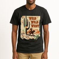 Wild Wild West Western Life Southwest Desert Vibes Cactus Tall T-Shirt