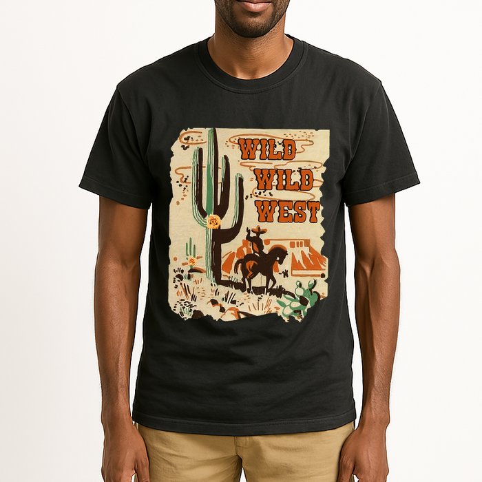 Wild Wild West Western Life Southwest Desert Vibes Cactus Tall T-Shirt