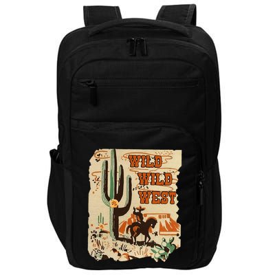 Wild Wild West Western Life Southwest Desert Vibes Cactus Impact Tech Backpack