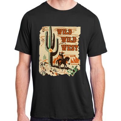 Wild Wild West Western Life Southwest Desert Vibes Cactus Adult ChromaSoft Performance T-Shirt