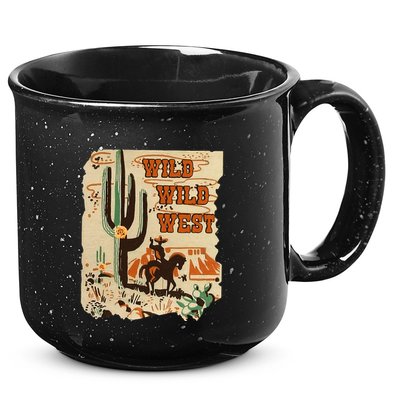 Wild Wild West Western Life Southwest Desert Vibes Cactus 15oz Campfire Ceramic Mug