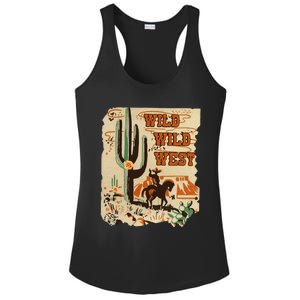 Wild Wild West Western Life Southwest Desert Vibes Cactus Ladies PosiCharge Competitor Racerback Tank