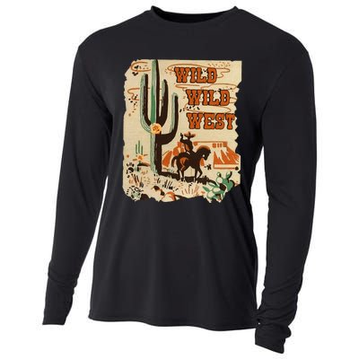 Wild Wild West Western Life Southwest Desert Vibes Cactus Cooling Performance Long Sleeve Crew