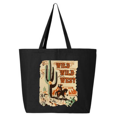 Wild Wild West Western Life Southwest Desert Vibes Cactus 25L Jumbo Tote