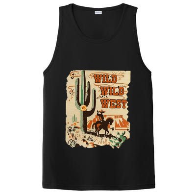 Wild Wild West Western Life Southwest Desert Vibes Cactus PosiCharge Competitor Tank