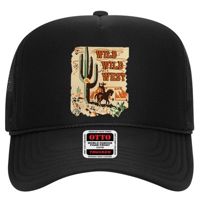 Wild Wild West Western Life Southwest Desert Vibes Cactus Trucker Hat