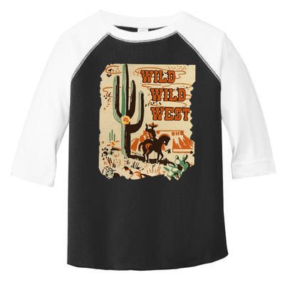 Wild Wild West Western Life Southwest Desert Vibes Cactus Toddler Fine Jersey T-Shirt