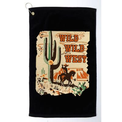 Wild Wild West Western Life Southwest Desert Vibes Cactus Golf Towel