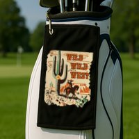 Wild Wild West Western Life Southwest Desert Vibes Cactus Golf Towel