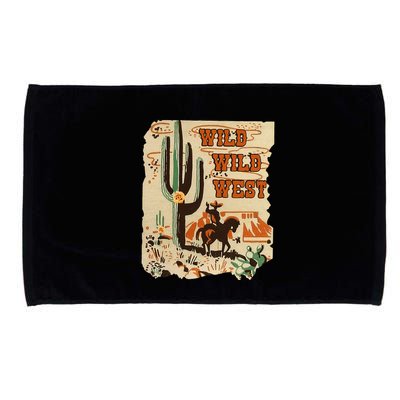 Wild Wild West Western Life Southwest Desert Vibes Cactus Microfiber Hand Towel