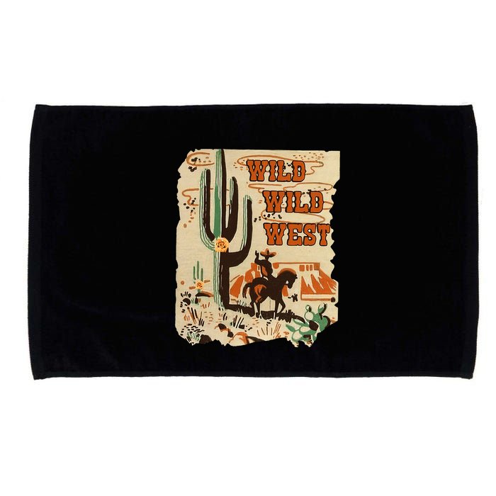 Wild Wild West Western Life Southwest Desert Vibes Cactus Microfiber Hand Towel