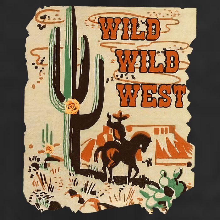Wild Wild West Western Life Southwest Desert Vibes Cactus Microfiber Hand Towel